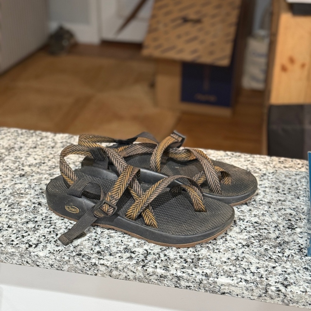 Chaco Black and Tan Men's Sandals